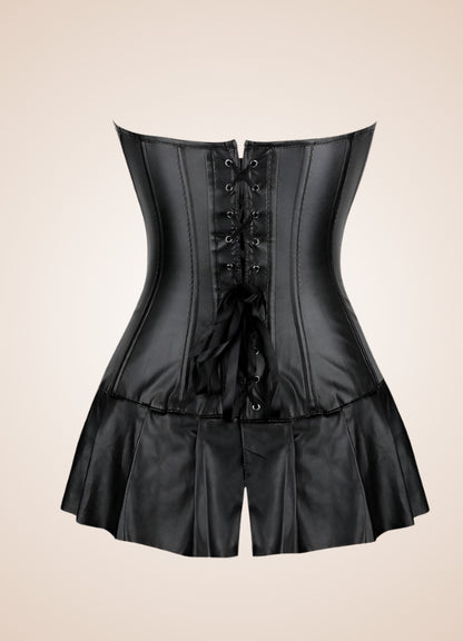 Gothic Faux Leather Corset UK