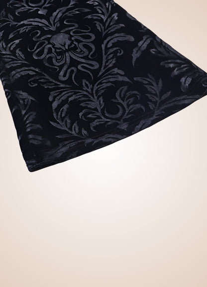 Gothic High Waist Jacquard Pants UK