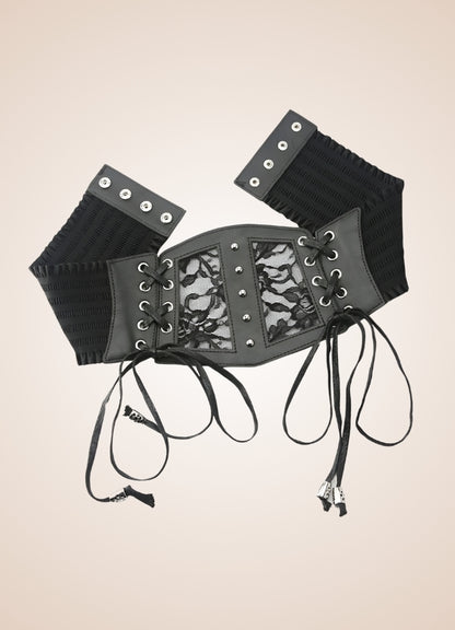 Gothic Lace Up Corset UK