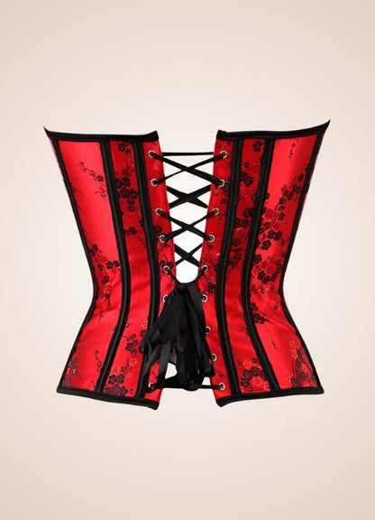 Gothic Lace Up Flower Corset UK