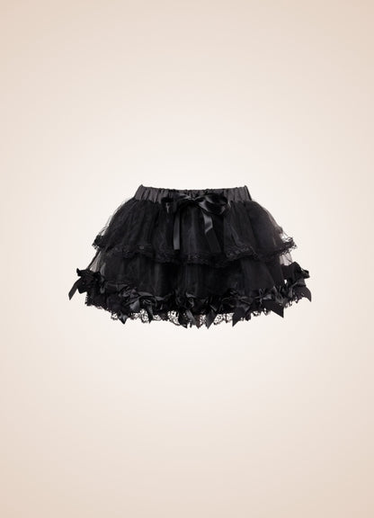 Gothic Ruffled Mini Skirt UK