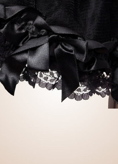 Gothic Ruffled Mini Skirt UK