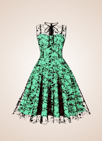 Gothic Sleeveless Mesh Dress UK