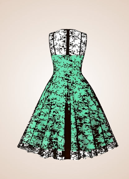 Gothic Sleeveless Mesh Dress UK