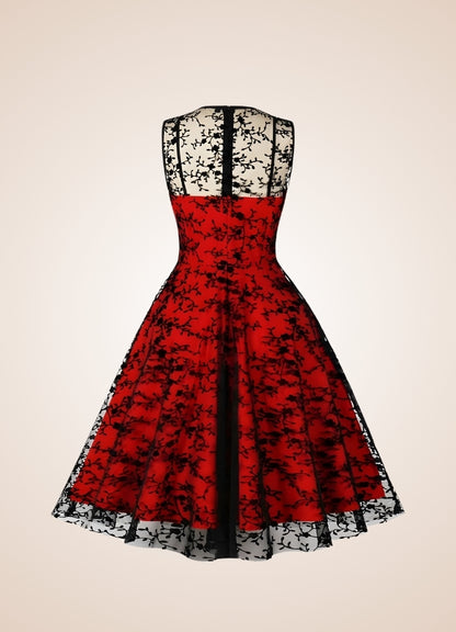 Gothic Sleeveless Mesh Dress UK