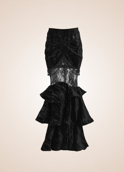 Gothic Steampunk Long Skirt UK