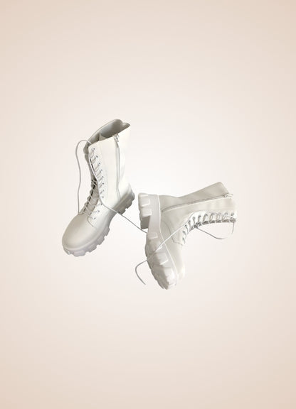 Gothic Steampunk Mid Calf Boots UK