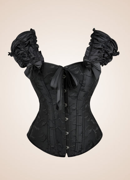 Gothic Steampunk Ruffled Corset UK