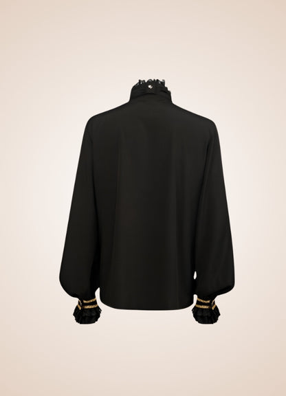 Gothic Vintage Black Shirt UK