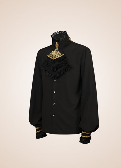 Gothic Vintage Black Shirt UK