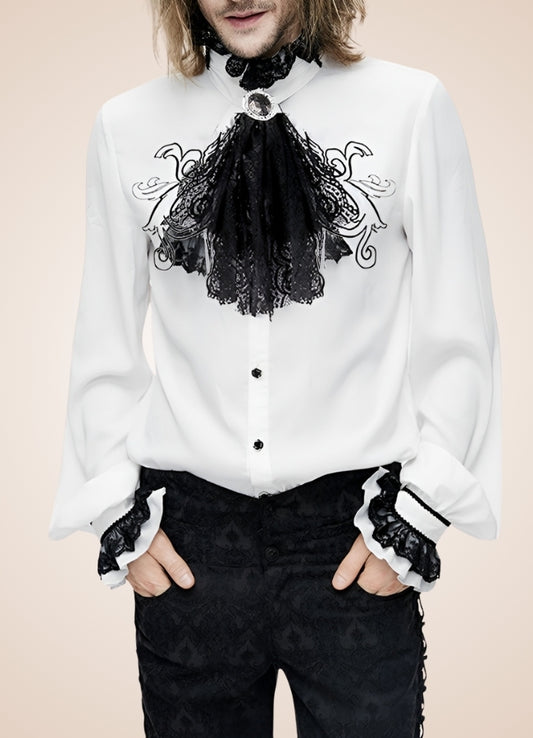 Gothic Vintage White Shirt UK