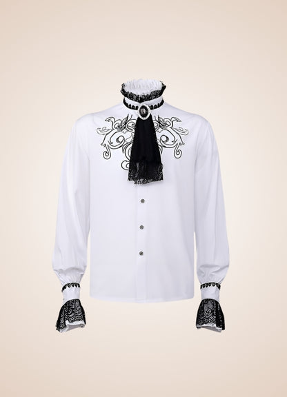 Gothic Vintage White Shirt UK