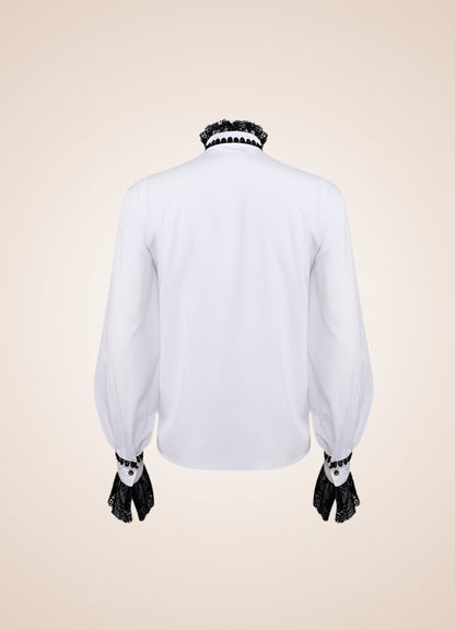 Gothic Vintage White Shirt UK