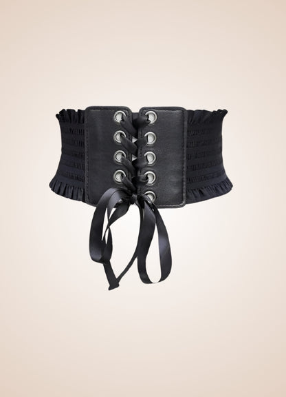 Gothic Wide Lace Up Belt UK
