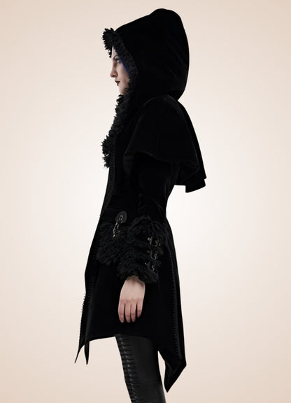 Gothic Zipper Hooded Jacket UK