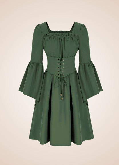 Green Steampunk Renaissance Dress UK