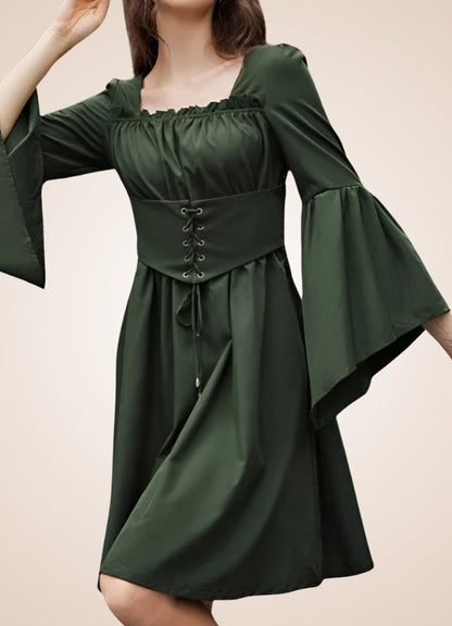 Green Steampunk Renaissance Dress UK