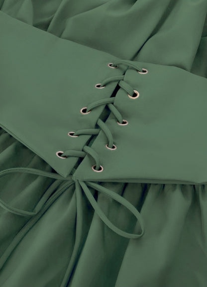 Green Steampunk Renaissance Dress UK