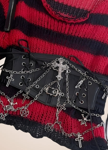 Grunge Crop Top Bustier UK