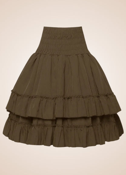 High Waisted Steampunk Skirt UK