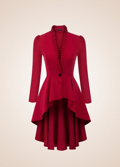 Ladies Steampunk Stiped Coat UK
