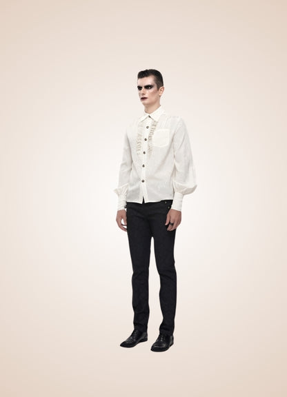 Long Sleeve Goth Style Shirt UK