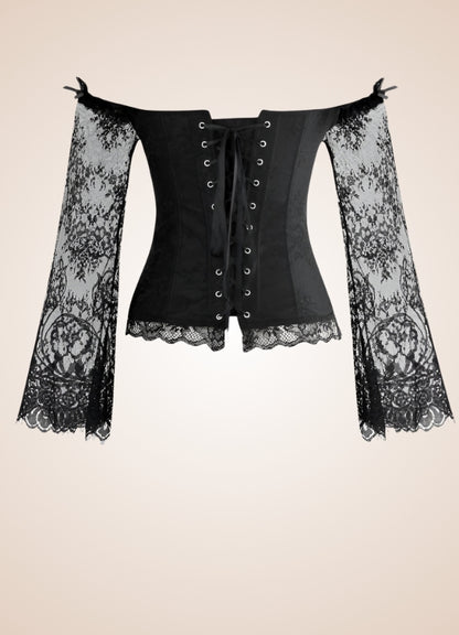 Long Sleeve Steampunk Bustier UK