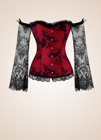 Long Sleeve Steampunk Bustier UK