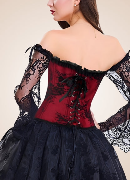 Long Sleeve Steampunk Bustier UK