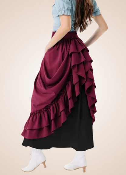Long Victorian Steampunk Skirt UK
