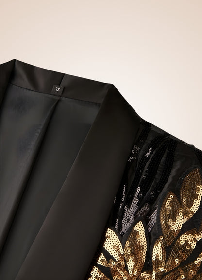 Man Embroidery Steampunk Jacket UK
