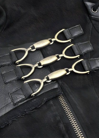 Man Hooded Goth Trench Coat UK