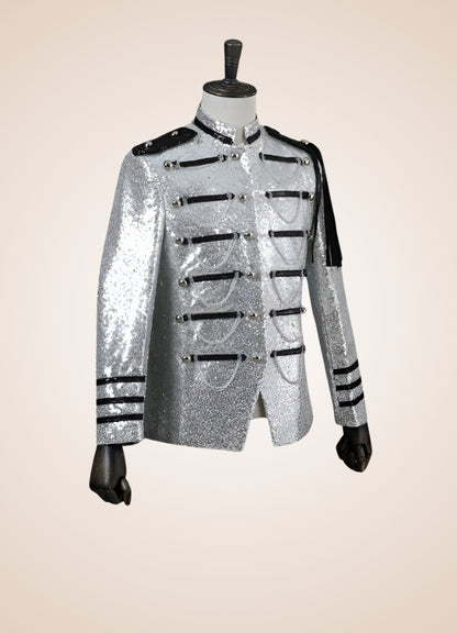 Man Steampunk Military Jacket UK