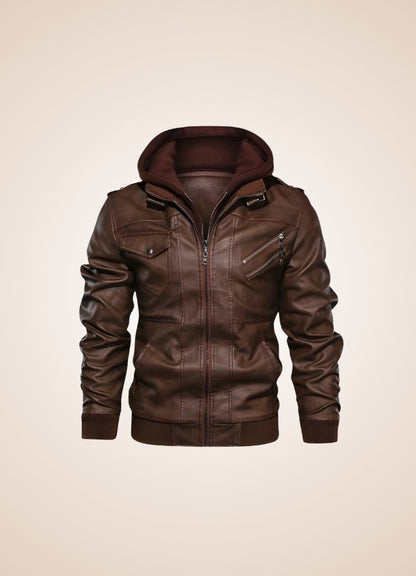 Man's Steampunk Leather Jacket UK