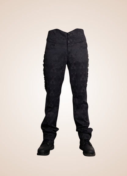 Men's Black Victorian Pants UK