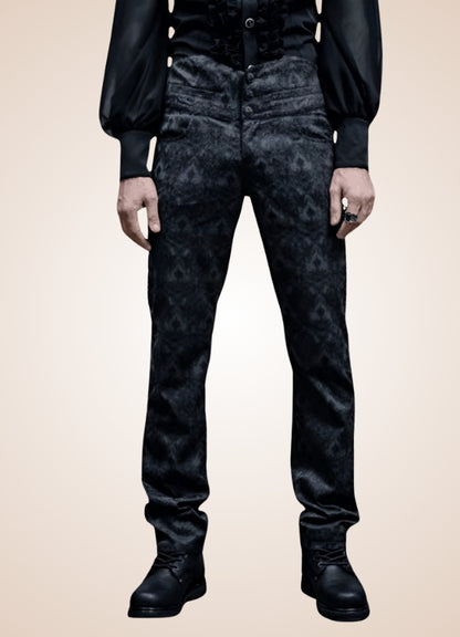Men's Black Victorian Pants UK