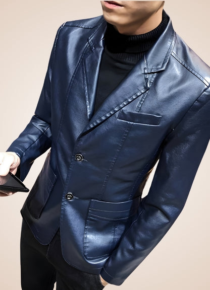 Men's Faux Leather Jacket UK