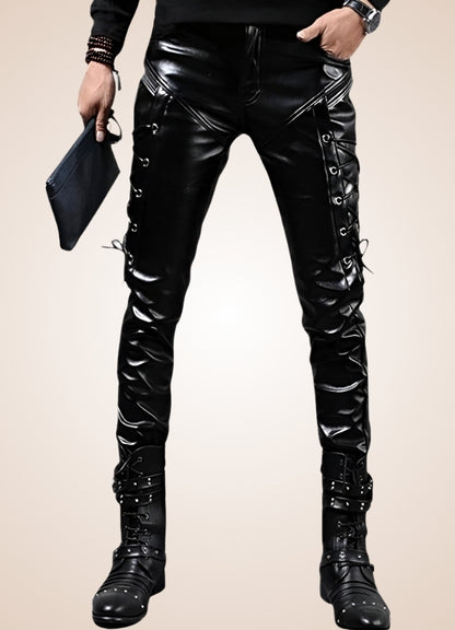 Men's Gothic Leather Pants UK