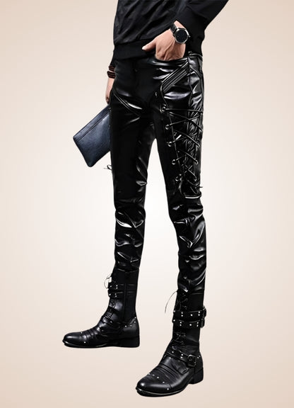 Men's Gothic Leather Pants UK