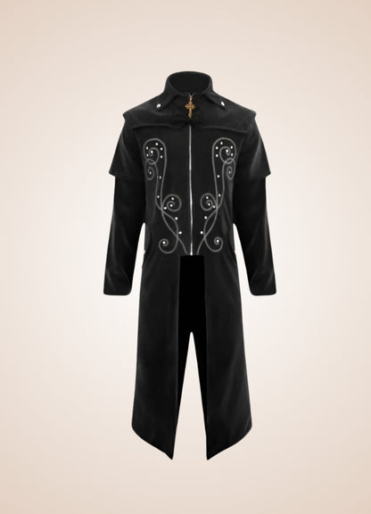 Men's Gothic Medieval Trench Coat UK