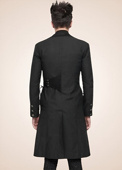 Men's Gothic Punk Frock Coat UK