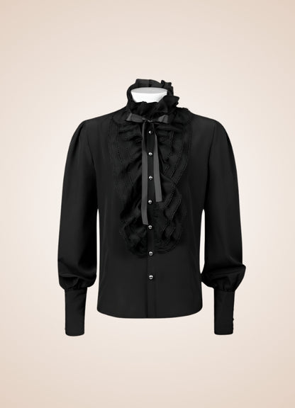 Men's Gothic Ruffled Shirt UK
