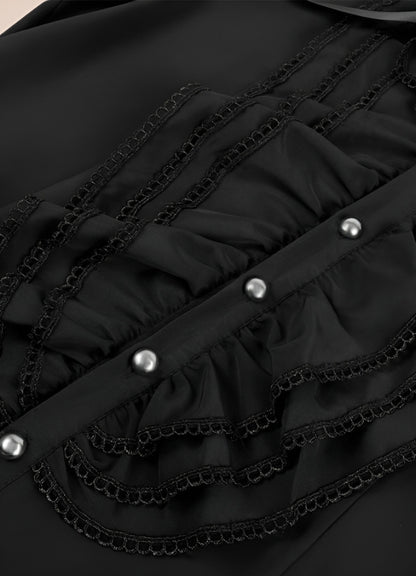 Men's Gothic Ruffled Shirt UK