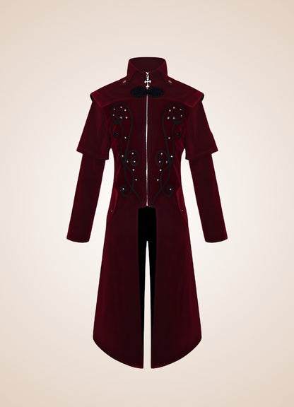 Men's Medieval Steampunk Trench Coat UK