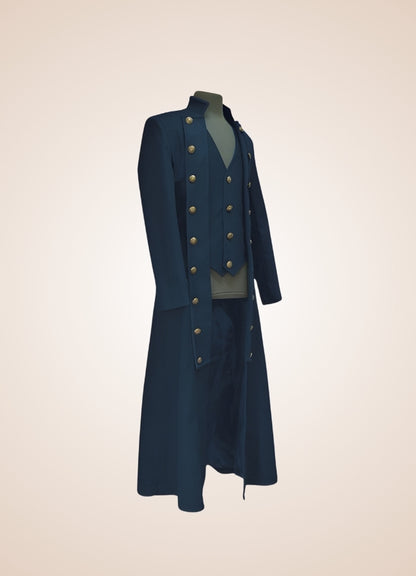 Men's Steampunk Long Coat UK