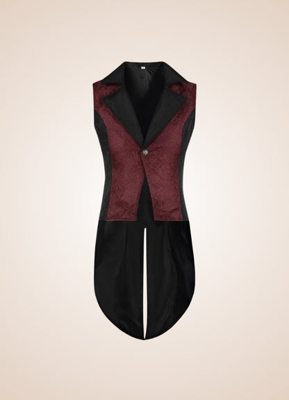 Men's Steampunk Long Vest UK