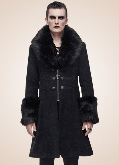 Men's Victorian Black Coat UK