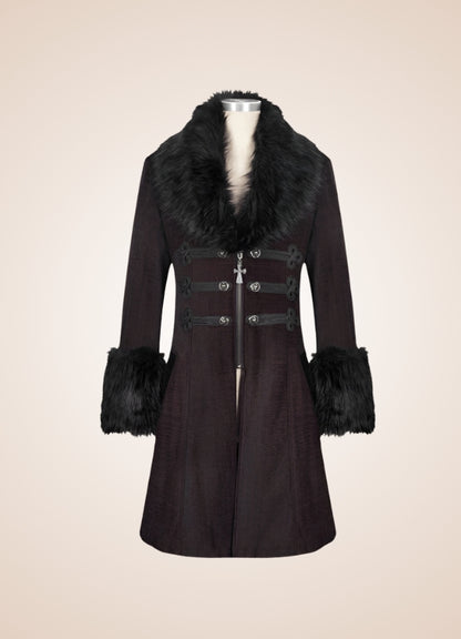Men's Victorian Burgundy Coat UK