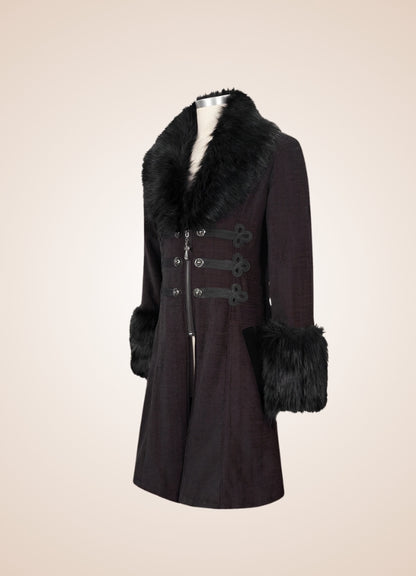 Men's Victorian Burgundy Coat UK