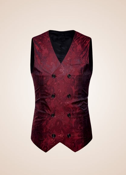 Paisley Patterns Steampunk V Neck Vest UK